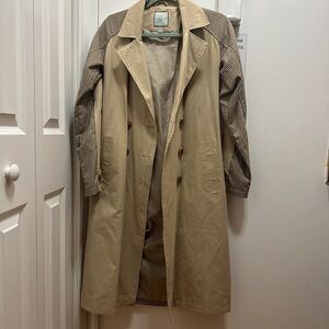 Urbancode London Plaid Trench Coat